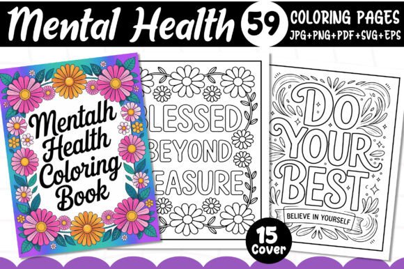 A Brand Designer's Review of the Mental Health Coloring Book Graphics