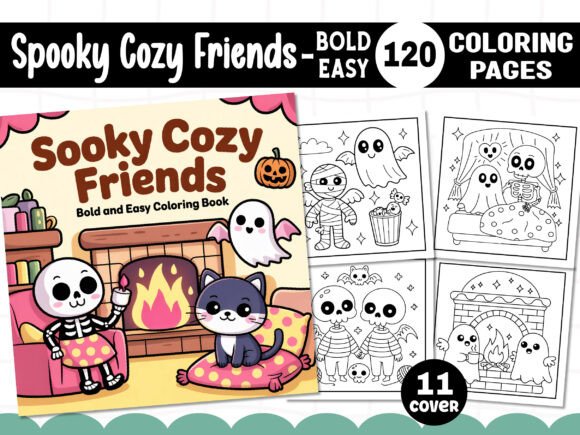 A Cozy Spooky Design Asset for Print and Digital Product Creation