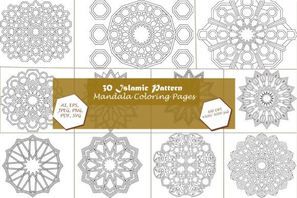 A Designer's Review: Islamic Mandala Graphics for Branding & Coloring Pages