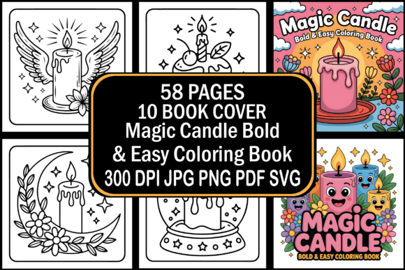 A Designer's Review of the Magic Candle Coloring Pages
