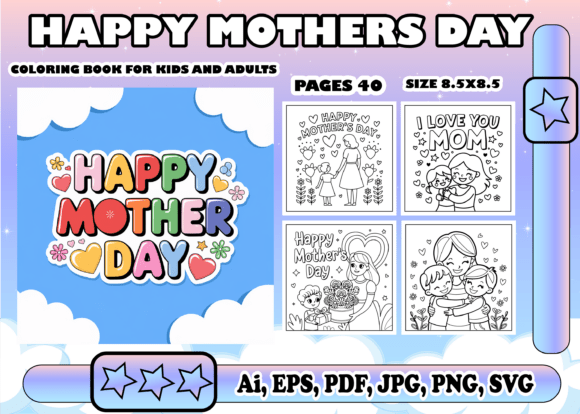 A Graphic Designer’s Review of the Happy Mothers Day Coloring Book Asset