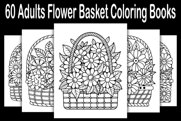 A Practical Review of 60 Flower Basket Graphics for Coloring Pages