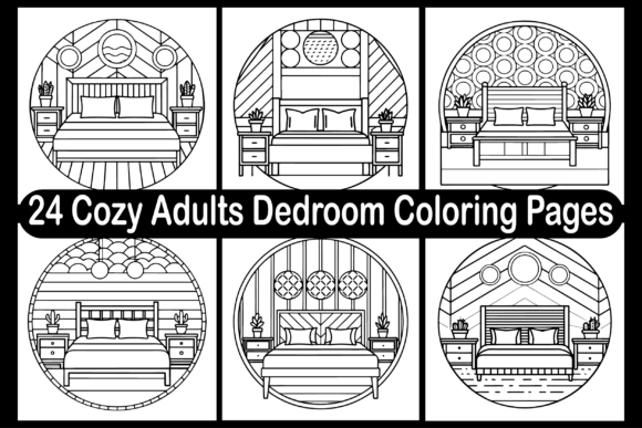 A Review of 24 Cozy Adults Dedroom Coloring Pages for Graphics