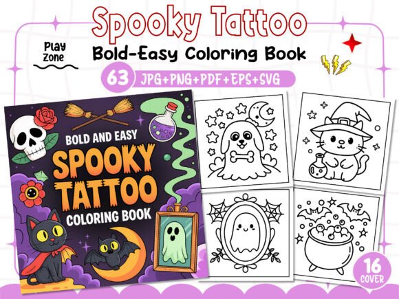 Beyond Coloring Books: A Designer's View of Bold Spooky Graphics