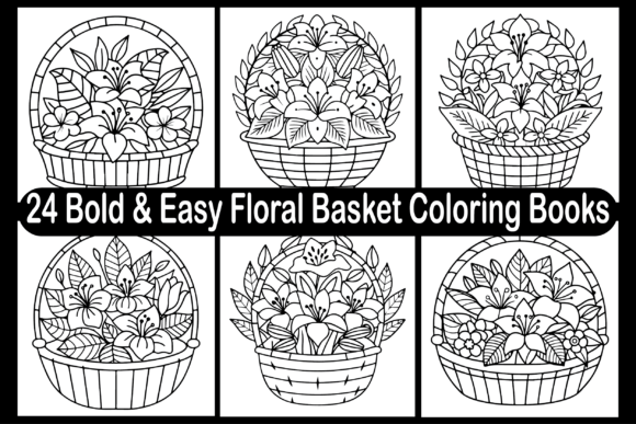 Bold Easy Floral Basket Graphics for Brand Content