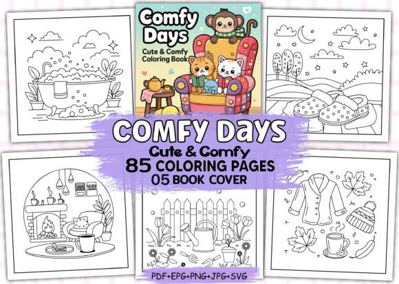 Comfy Days Cute Graphics for Modern Small Business Brands