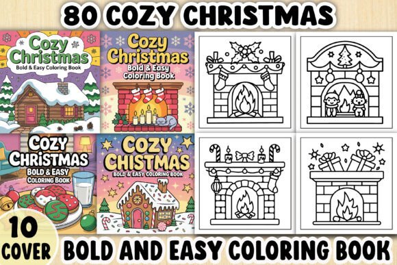 Crafting with Bold Cozy Christmas Coloring Pages & Graphics