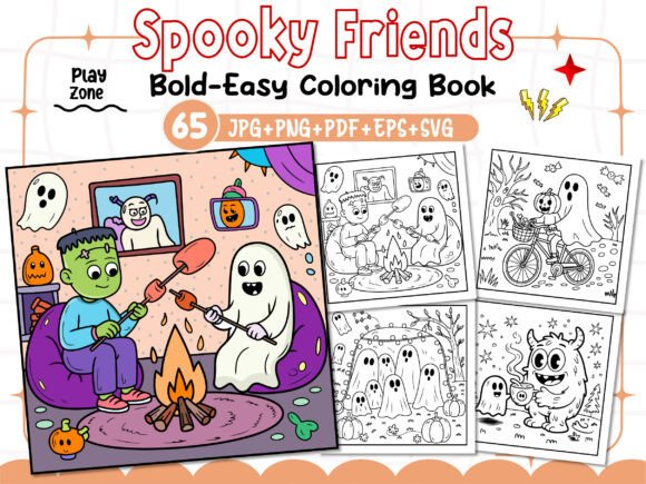 Evaluating Bold Easy Spooky Friends for Your Graphics and Coloring Pages Business