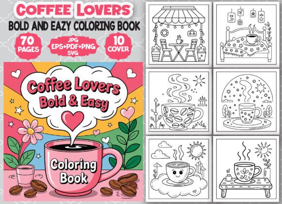 Evaluating Coffee Lovers Bold Coloring Designs for Embroidery