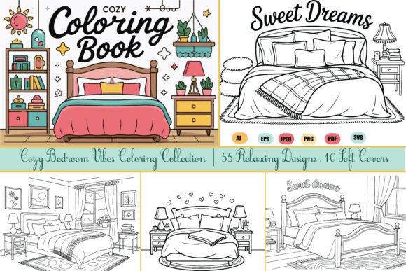 The Cozy Bedroom Collection: Graphics for Relaxing Brand Stories