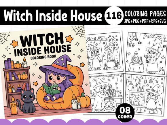 Witch Inside House: A Graphic Asset for Seasonal Editorial Design